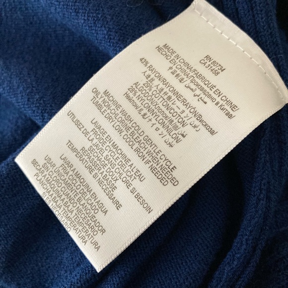 NWT BCBGMaxAzaria Blue Sahana sweater midi dress Large L - Picture 5 of 6